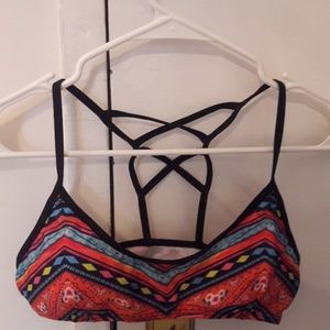 Tribal Print Bathing Suit Top